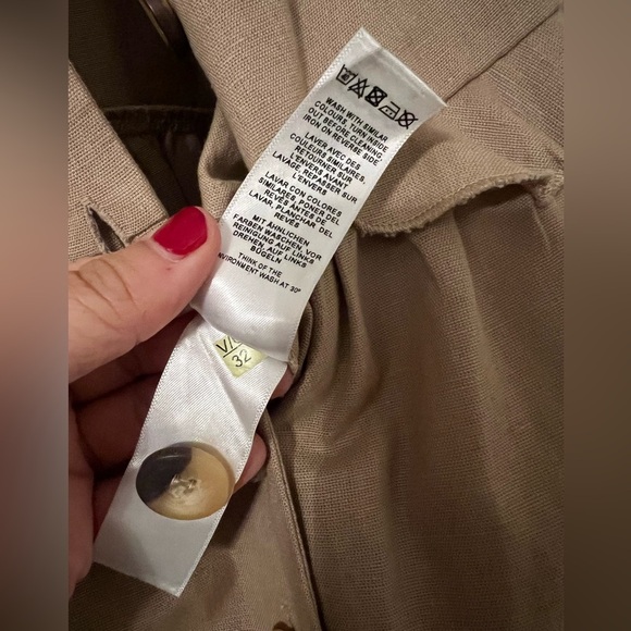 ASOS Beige cotton/linen romper size 12 (N117) - Picture 5 of 7